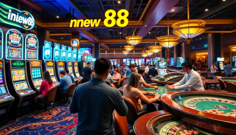 Experience the thrill of new 88 slots with vibrant games and engaged players in a lively casino atmosphere.